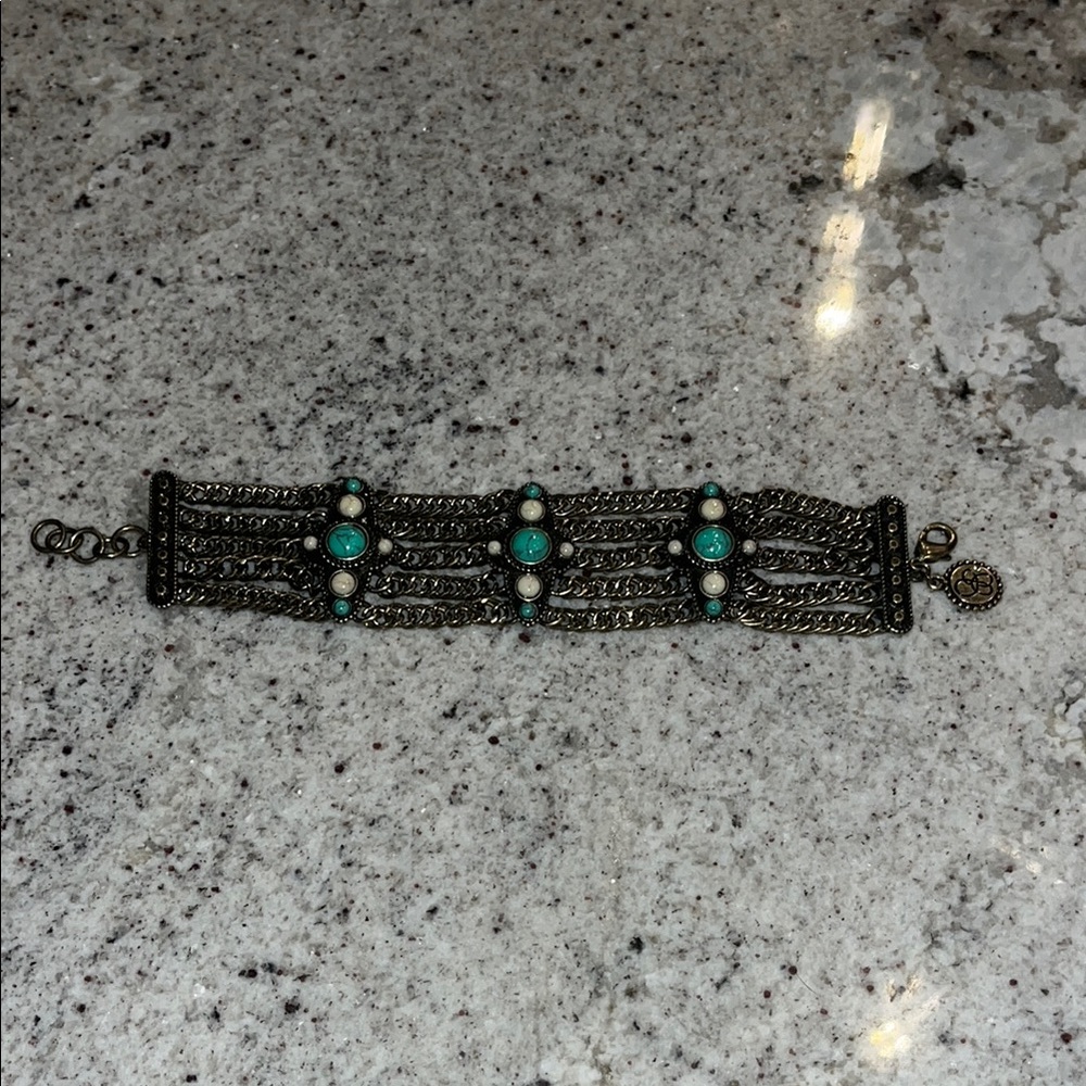 Jessica Simpson Turquoise and Bronze Bracelet NEW!